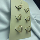 Brinco Trio Coração Trabalhado