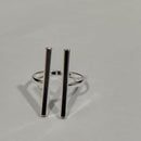 ANEL 2 TUBOS QUADRADO