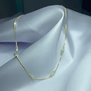 Colar Perola Baguete