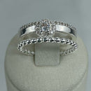 ANEL DUPLO VAZADO COM ZIRCÔNIA Nº: 17