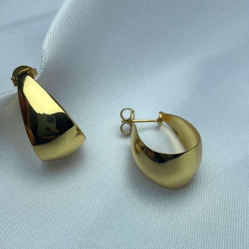 Brinco Argola Achatada