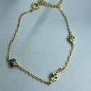 Pulseira trevo da sorte color