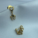 Brinco Borboleta Cristal