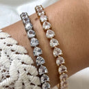 Bracelete Coração Cravejado
