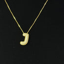 Colar Bubble Letra J