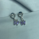Brinco Borboleta Lilas