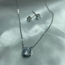 CONJUNTO ROSE CUT ZIRCONIA