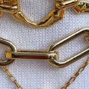 Colar Choker retangular