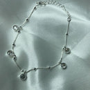 Pulseira bolinhas e zircônias