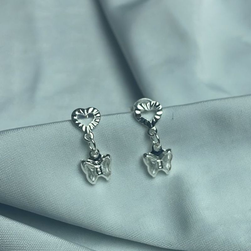 Brinco Borboleta Cristal