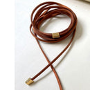 Colar Cordão Boho Marrom