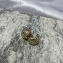 Brinco Argola Fileira Zirconia e Cravejada P