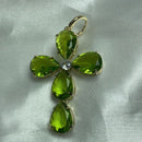 Pingente Cruz Verde Olivia