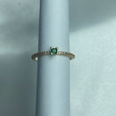 Anel Verde Esmeralda