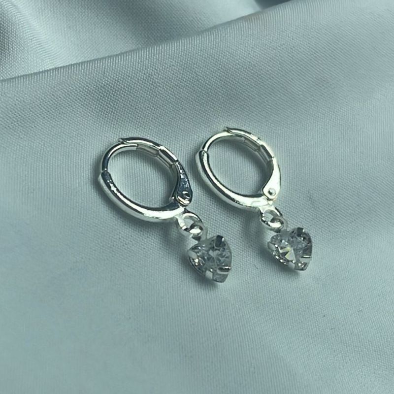 Brinco Argolinha Coração