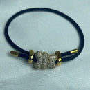 Pulseira Corda Preta Berloque