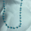 Colar Cristais Triangulares Acqua Escuro