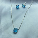 Conjunto Oval Azul