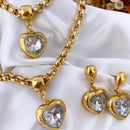 Conjunto Coração Zircônia
