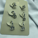 Brinco Trio Argola Ponto de Luz