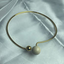 Colar Aro Esfera Perolada