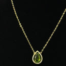 Colar Elo Gota Verde Oliva