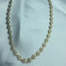 Colar Chapas Sol Dupla Perolas